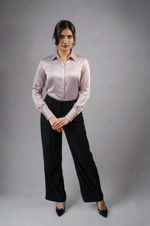 Mauve Mist Satin Blouse