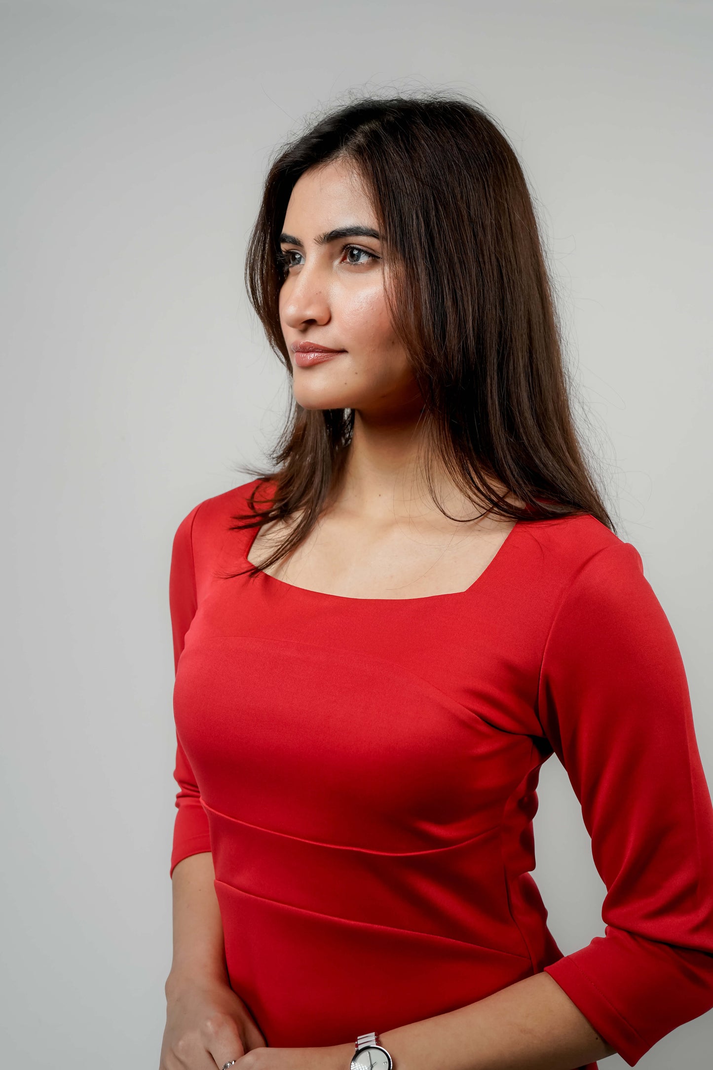 Heritage Red Paneled dress
