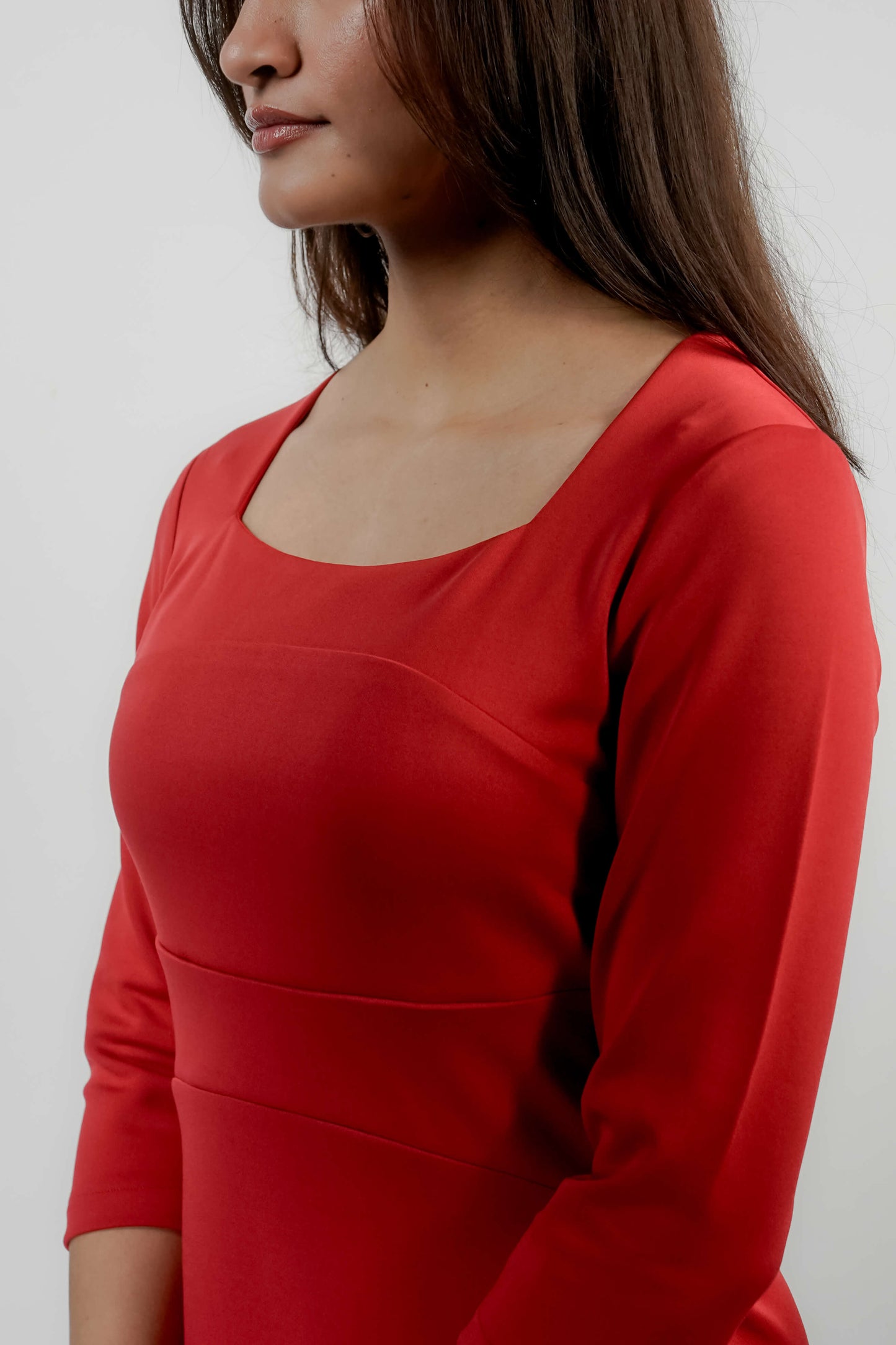 Heritage Red Paneled dress